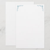 Schneeflocke Briefpapier (Vorne/Hinten)