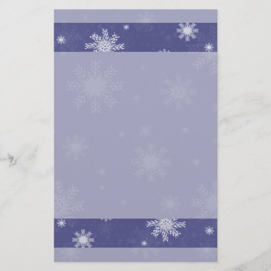 Schneeflocke-Briefpapier Briefpapier (Vorderseite)