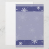 Schneeflocke-Briefpapier Briefpapier (Vorne/Hinten)