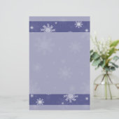Schneeflocke-Briefpapier Briefpapier (Stehend Vorderseite)
