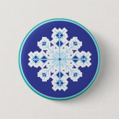 Schneeflocke Button (Vorderseite)
