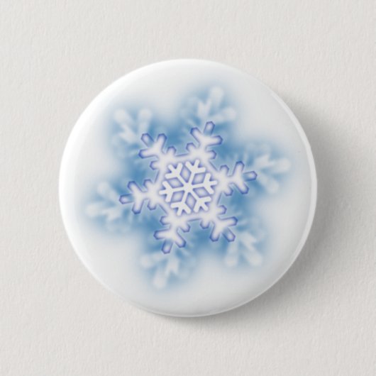 Schneeflocke Button (Vorderseite)