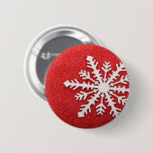Schneeflocke Button (Vorne & Hinten)