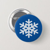 Schneeflocke Button (Vorne & Hinten)