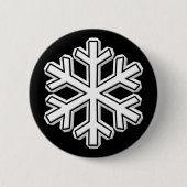 Schneeflocke Button (Vorderseite)