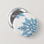 Schneeflocke Button (Vorne & Hinten)