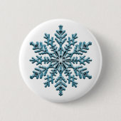 Schneeflocke Button (Vorderseite)