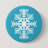 Schneeflocke Button (Vorderseite)
