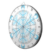 Schneeflocke Dartscheibe (Vorderseite rechts)