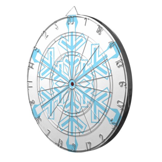 Schneeflocke Dartscheibe (Vorderseite rechts)