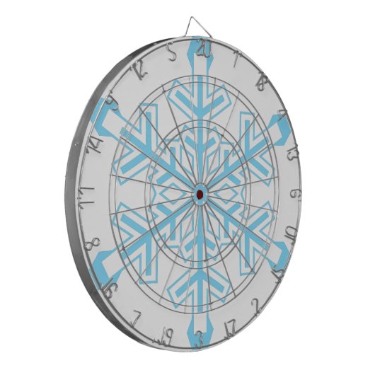 Schneeflocke Dartscheibe (Vorderseite Links)