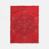 Schneeflocke-Decke Fleecedecke (Vorderseite)