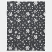 Schneeflocke-Decke für Tafelkunst Fleecedecke (Vorderseite)