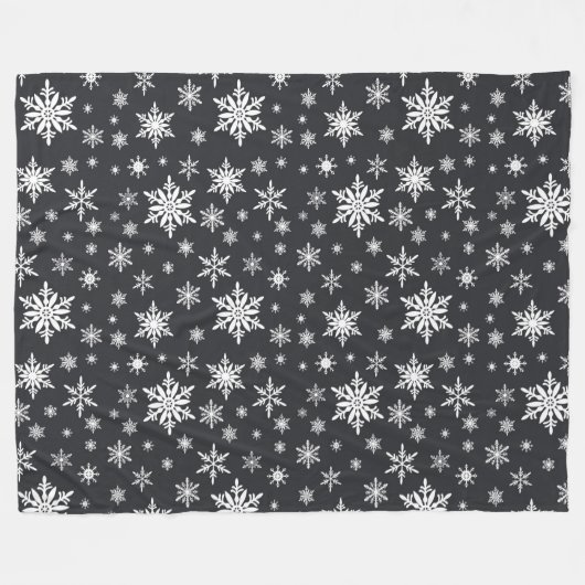 Schneeflocke-Decke für Tafelkunst Fleecedecke (Vorderseite (Horizontal))