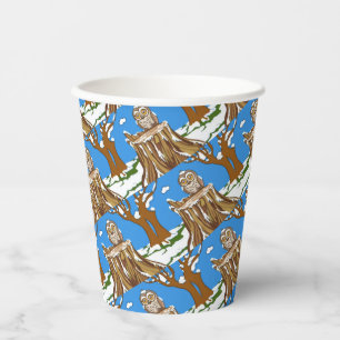 Schneeflocke den Owl Paper Cup Pappbecher