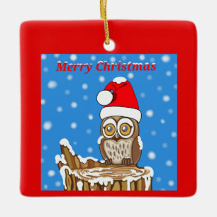 Schneeflocke die Schüssel zu Weihnachten Keramikornament