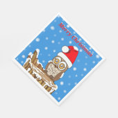 Schneeflocke die Schüssel zu Weihnachten Serviette (Ecke)