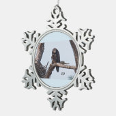 Schneeflocke E9 Schneeflocken Zinn-Ornament (Rechts)