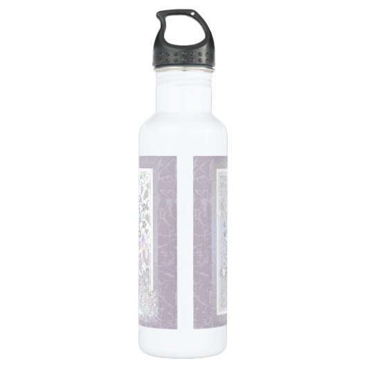 Schneeflocke Edelstahlflasche (Rückseite)
