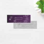 Schneeflocke Edelsteine/ Sitzkarte (Schreibtisch)
