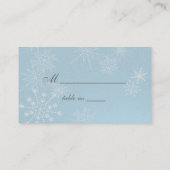 Schneeflocke Edelsteine/ Sitzkarte Platzkarte (Rückseite)