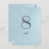 Schneeflocke Edelsteine/ Tafelkarte Postkarte (Vorne/Hinten)