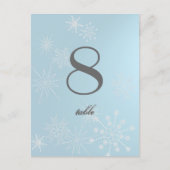 Schneeflocke Edelsteine/ Tafelkarte Postkarte (Vorderseite)