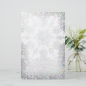 Schneeflocke-Eindruck Briefpapier (Stehend Vorderseite)