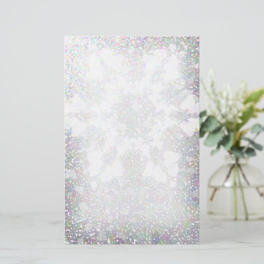 Schneeflocke-Eindruck Briefpapier (Stehend Vorderseite)