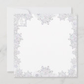 Schneeflocke Einladung (Rückseite)