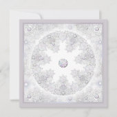 Schneeflocke Einladung (Vorderseite)