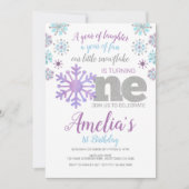 Schneeflocke, Einladung von ONEderland (Vorderseite)