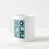 Schneeflocke, einzigartiger Schnee Kaffeetasse (Vorderseite Links)