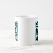 Schneeflocke, einzigartiger Schnee Kaffeetasse (Mittel)