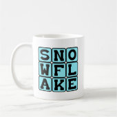 Schneeflocke, einzigartiger Schnee Kaffeetasse (Links)