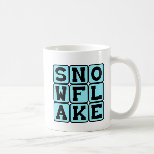 Schneeflocke, einzigartiger Schnee Kaffeetasse (Rechts)