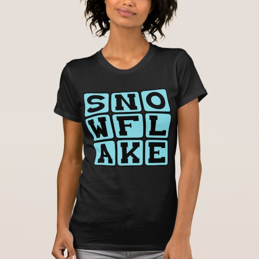 Schneeflocke, einzigartiger Schnee T-Shirt (Vorderseite)