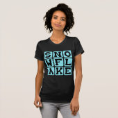 Schneeflocke, einzigartiger Schnee T-Shirt (Vorne ganz)