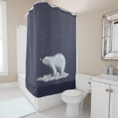 Schneeflocke Eisbärenduschvorhang Duschvorhang (Beispiel)