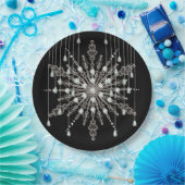 Schneeflocke elegante Schmuckstücke sehen Winter s Pappteller (Party)