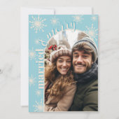 Schneeflocke Erste Verheiratete Weihnachtsfeiertag Feiertagskarte (Vorderseite)