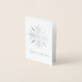 Schneeflocke erstellen folienkarte (Vorderseite)