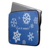 Schneeflocke-fallende Laptop-Hülse Laptopschutzhülle (Vorderseite Links)