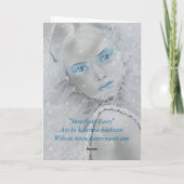 Schneeflocke-Fee-Karte Feiertagskarte (Rückseite)