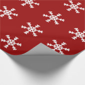 Schneeflocke-Feiertags-Packpapier Geschenkpapier (Ecke)