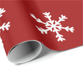 Schneeflocke-Feiertags-Packpapier Geschenkpapier (Rolleneckpunkt)