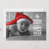 Schneeflocke Feiertagskarte (Vorderseite)