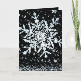 Schneeflocke Feiertagskarte