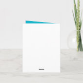 Schneeflocke Feiertagskarte (Rückseite)