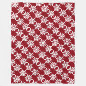 Schneeflocke Fleecedecke (Vorderseite)